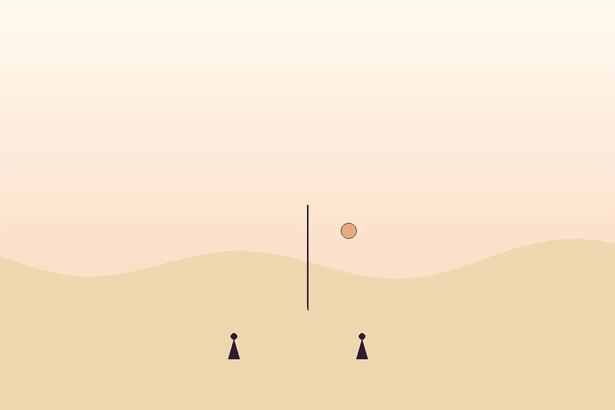 Beach games on the Virginia Beach shoreline