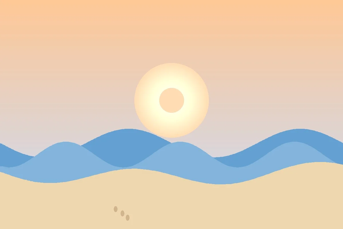 Sunrise over the Atlantic Ocean at Virginia Beach