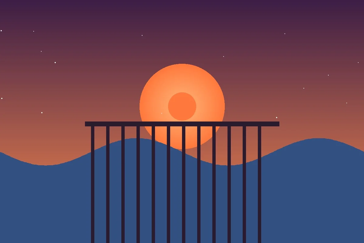 Sunset through pier silhouette at Virginia Beach